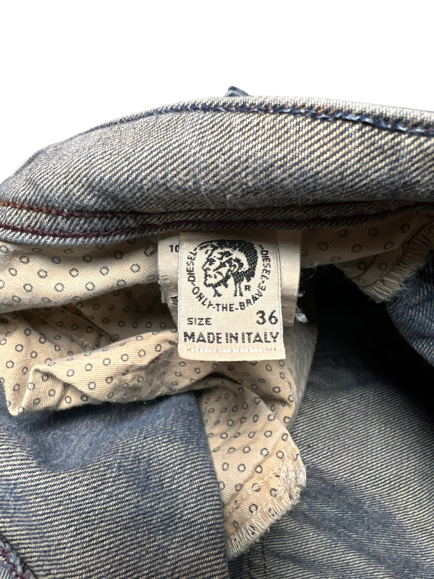 Diesel Double Layered Medium Wash Jeans - 36"