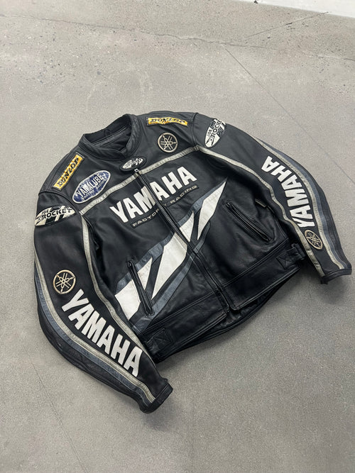 Yamaha Leather Motorcycle Jacket - L