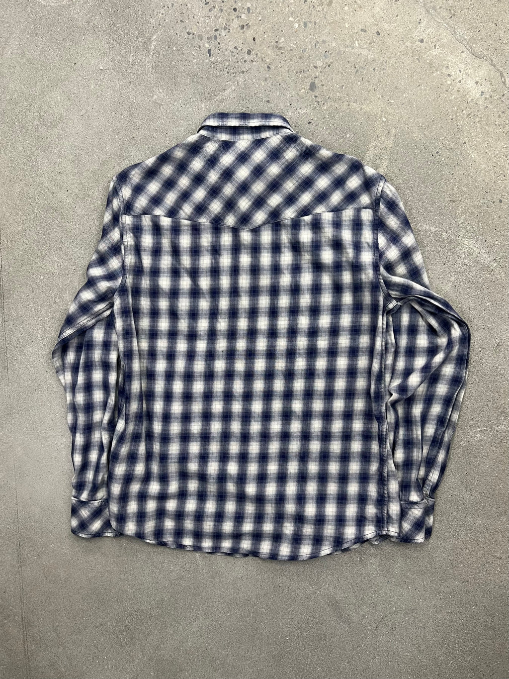 Diesel Plaid Pearl Snap Button-Up Shirt - L