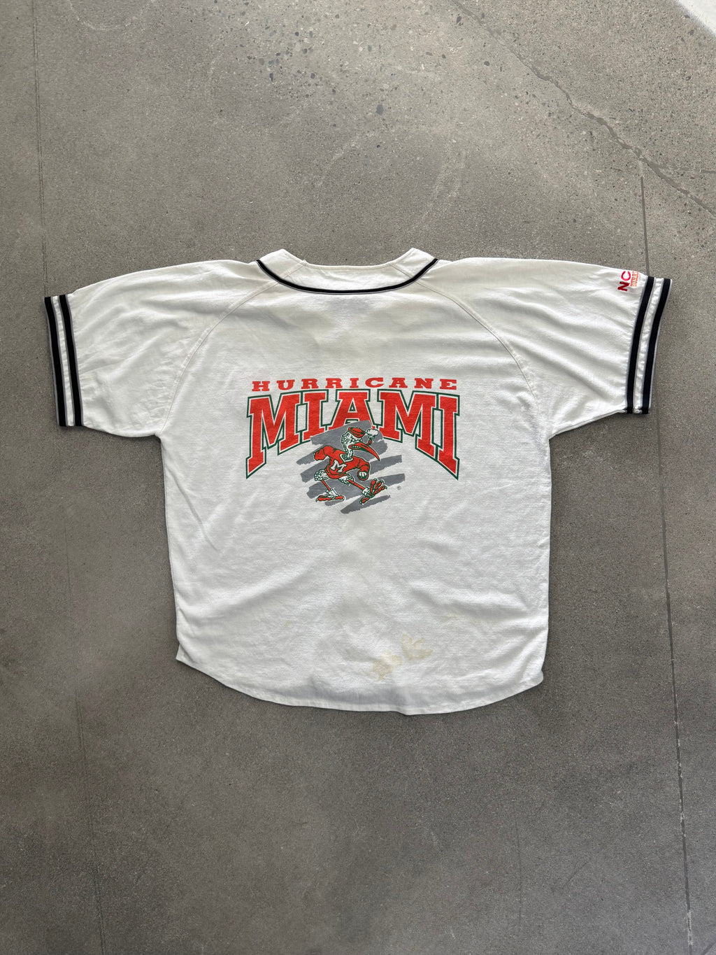 Miami Hurricanes NCAA Mascot Baseball Jersey - XL