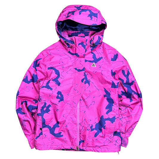Nike ACG Pink Asymmetric Colorblocking AOP Jacket - S