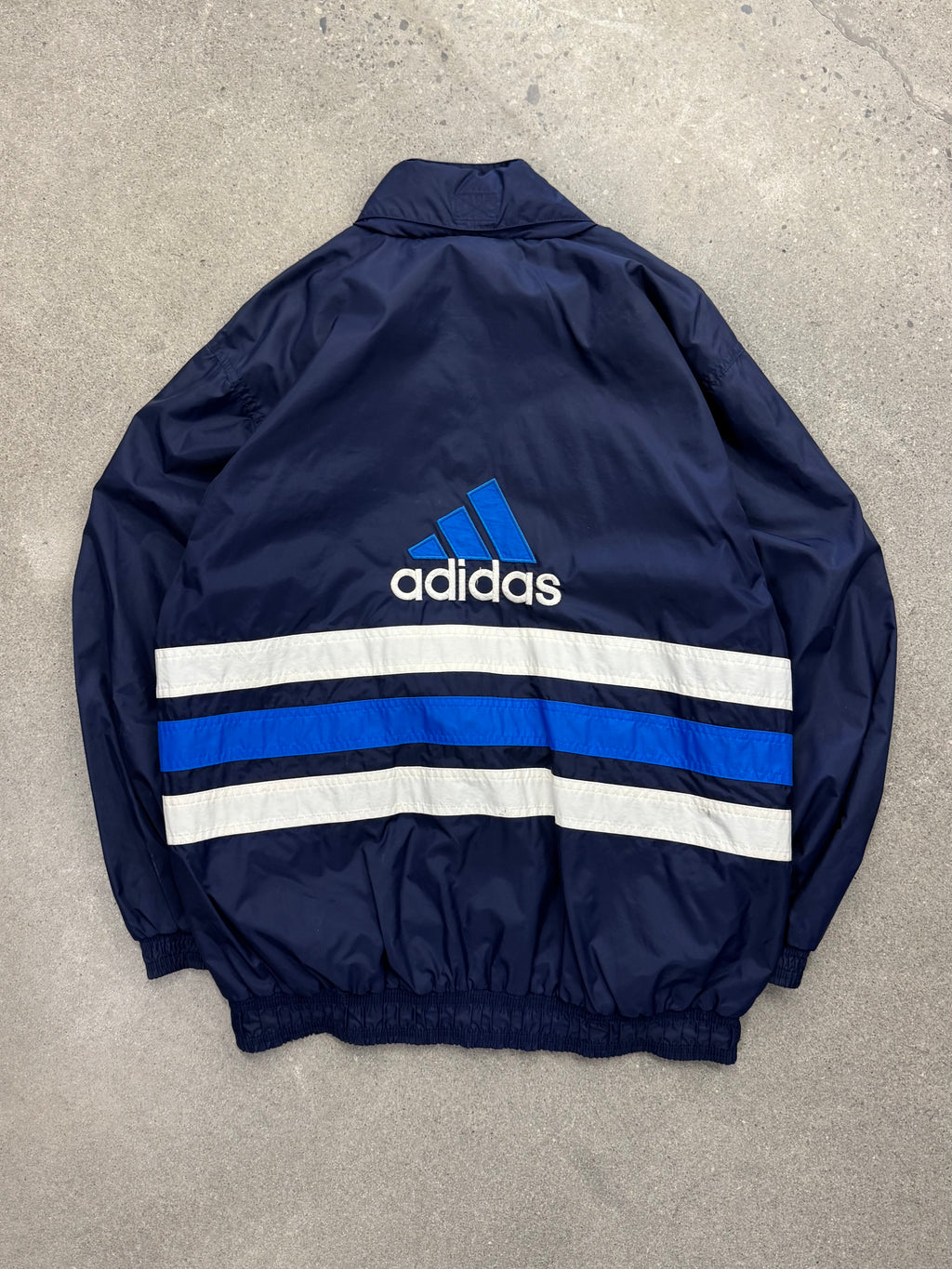 Adidas Spell-out Windbreaker Track Jacket - L