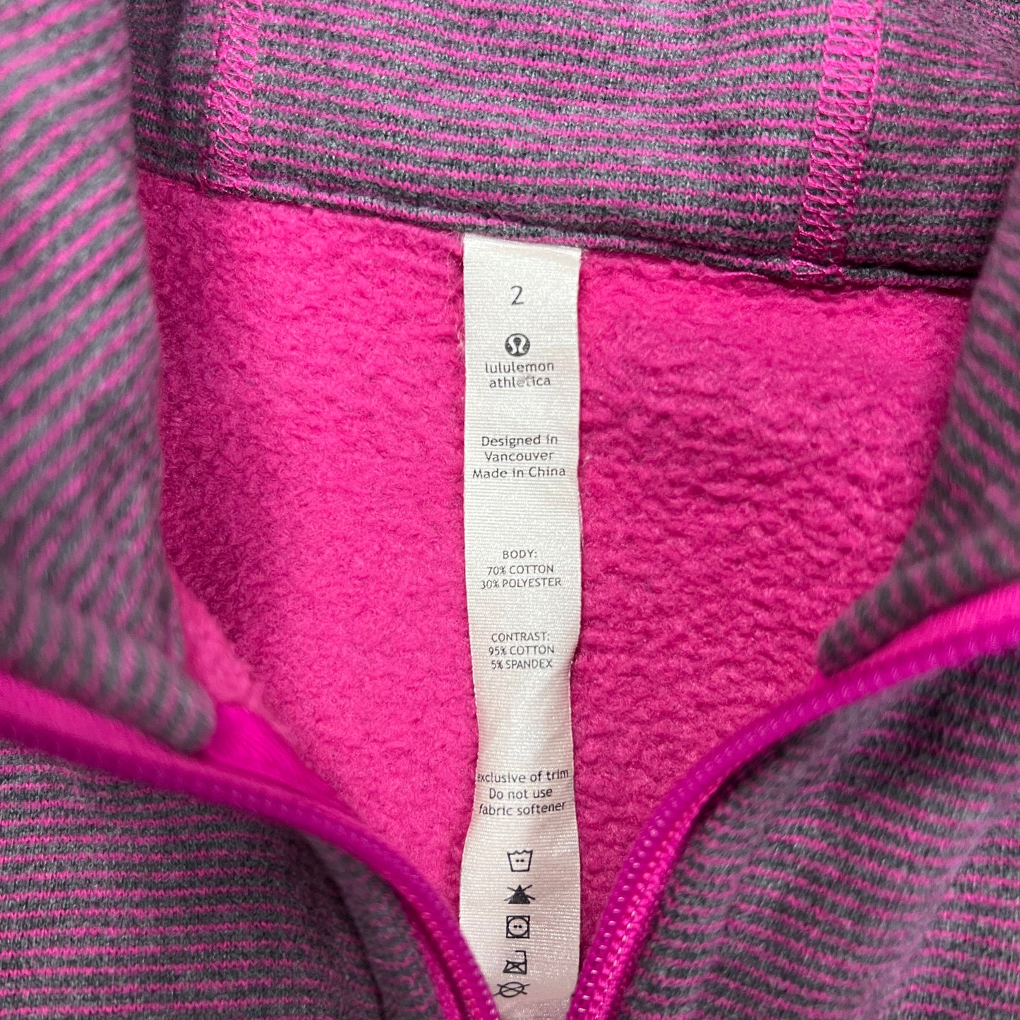Lululemon Purple & Pink Scuba Full-Zip Hoodie - 2