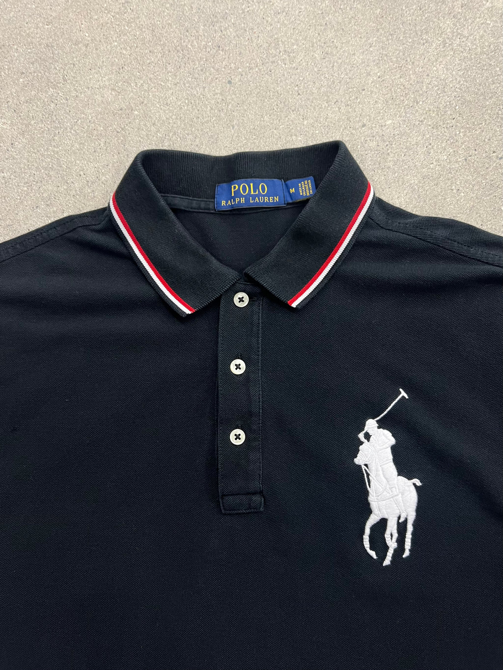 Polo Ralph Lauren Classic Big Pony Long Sleeve Polo Shirt - L