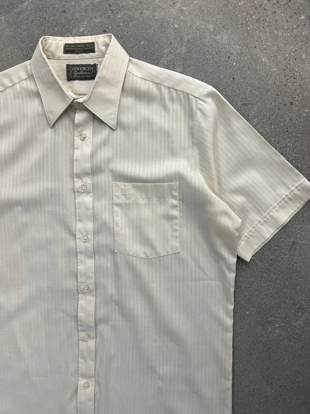 Givenchy Gentlemen Striped Short Sleeve Button-Up Shirt - L