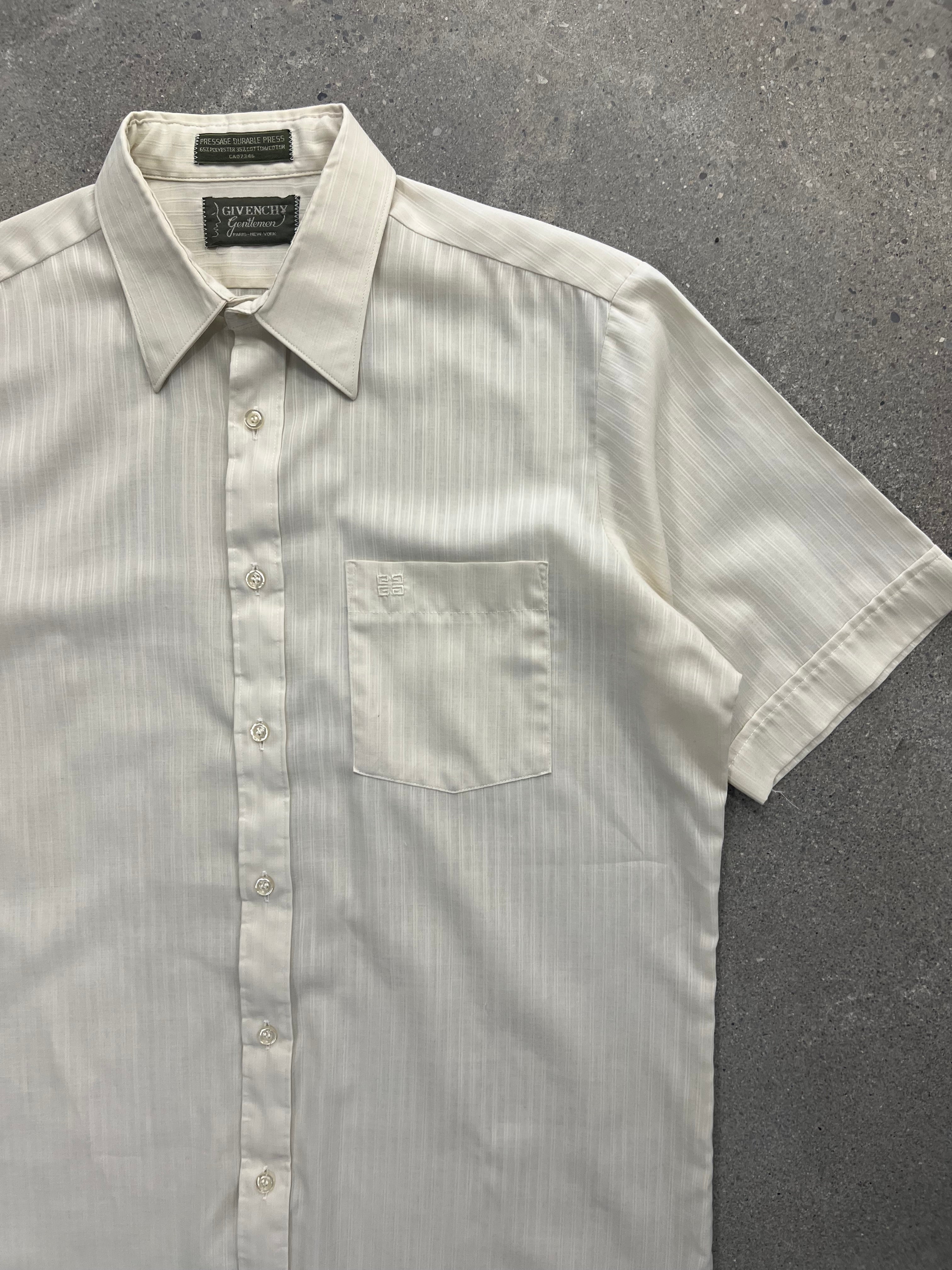 Givenchy Gentlemen Striped Short Sleeve Button-Up Shirt - L