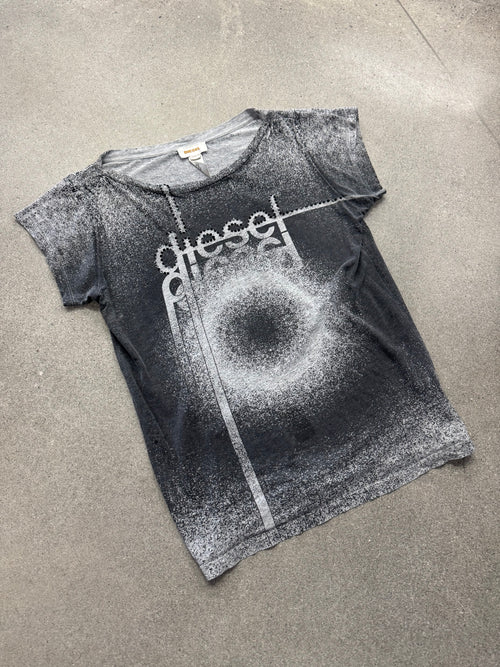 Diesel Rhinestone Shadow T-Shirt - M