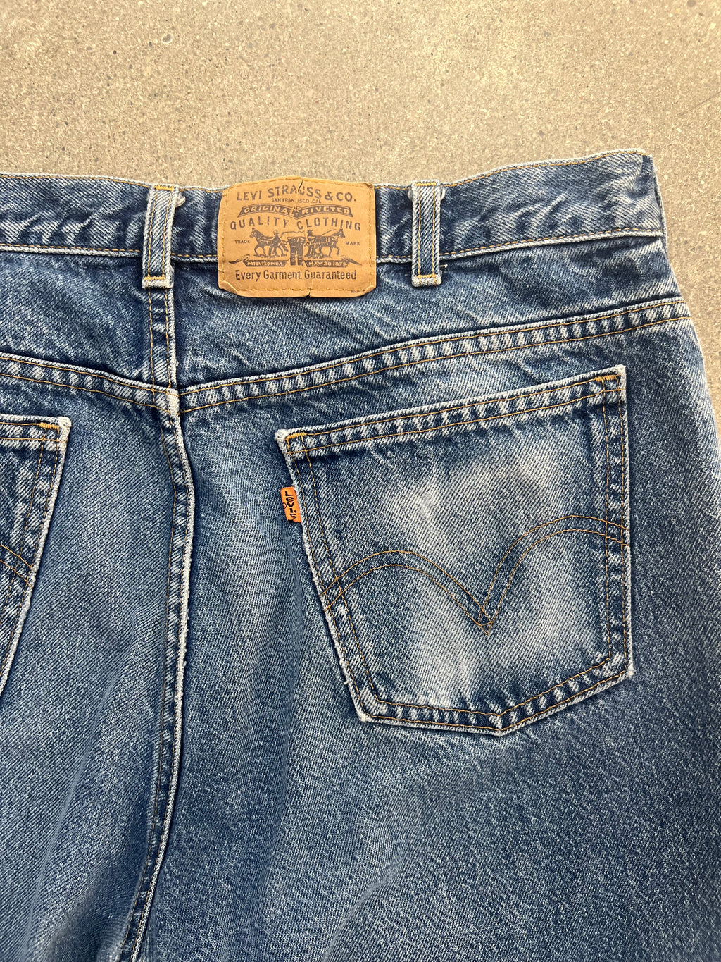 Faded Levi's Orange Tab Jeans - 34"