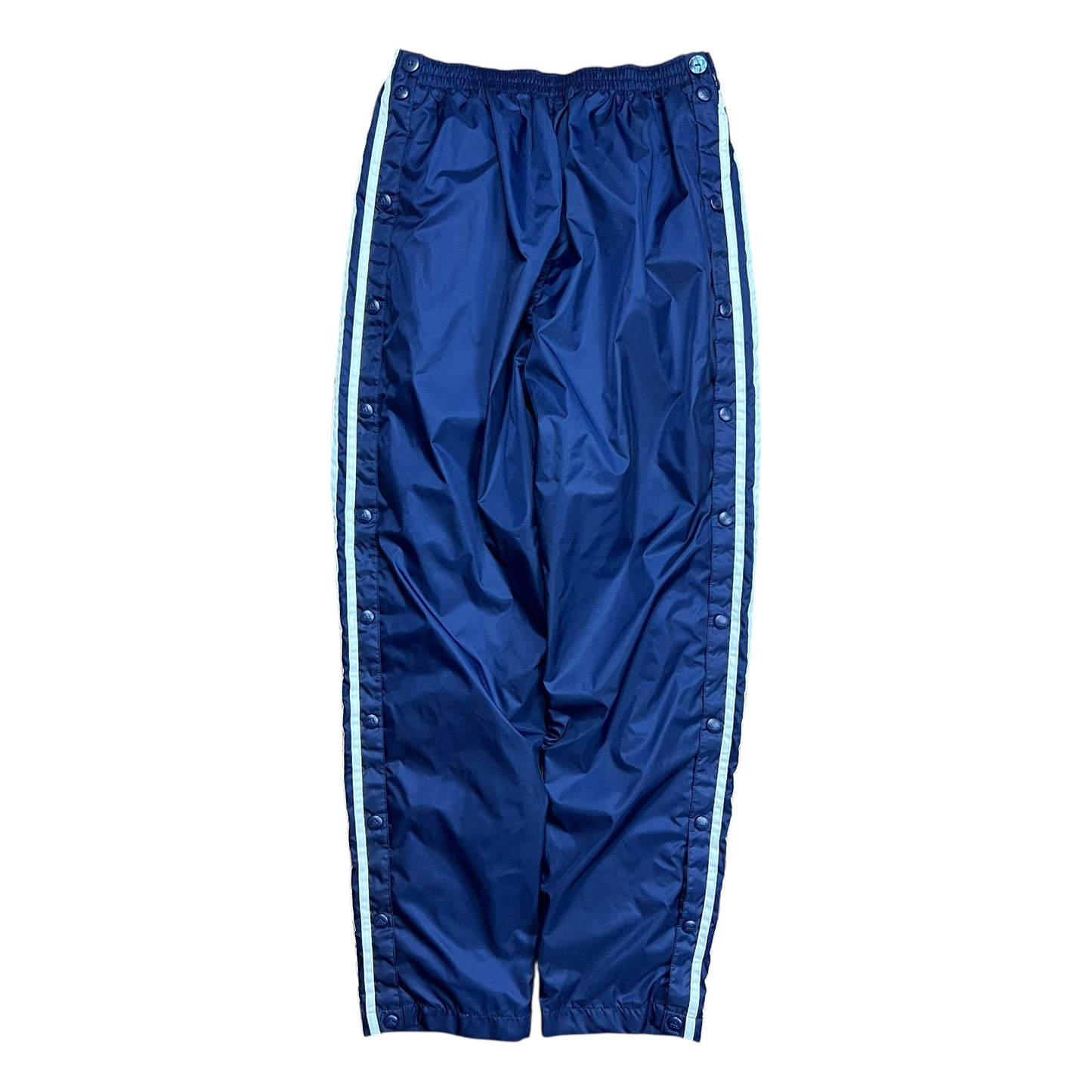 Adidas Navy Nylon Lined Track Pants - S