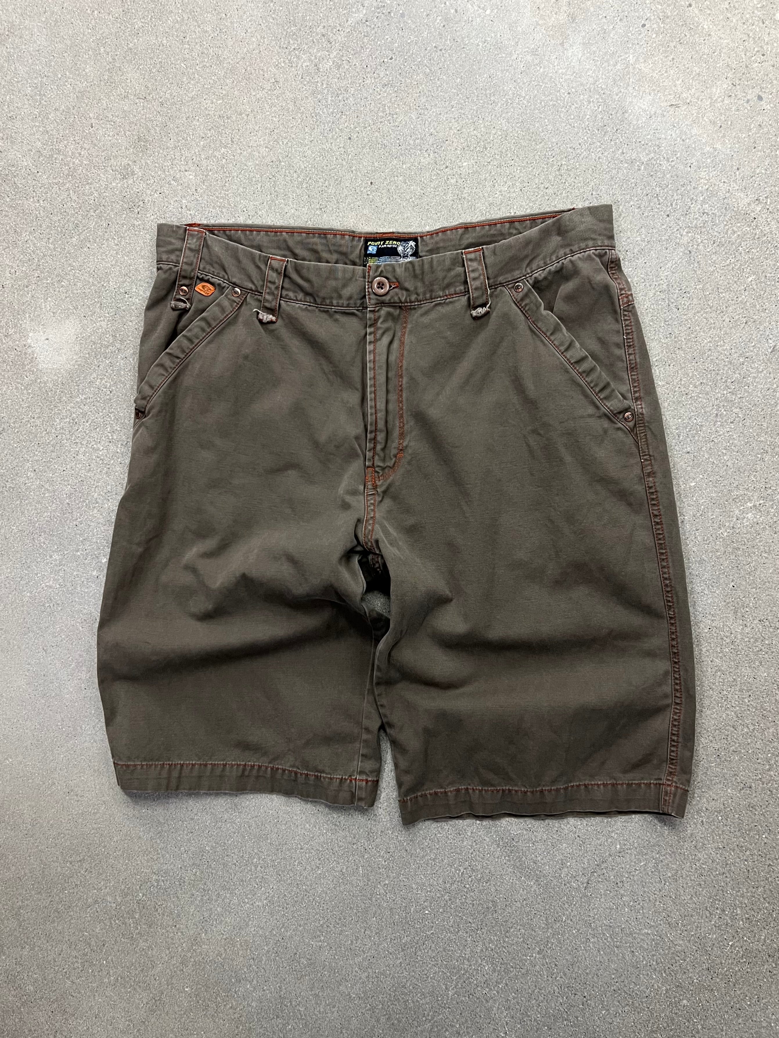 Point Zero Paradise Contrast Stitch Shorts - 36”
