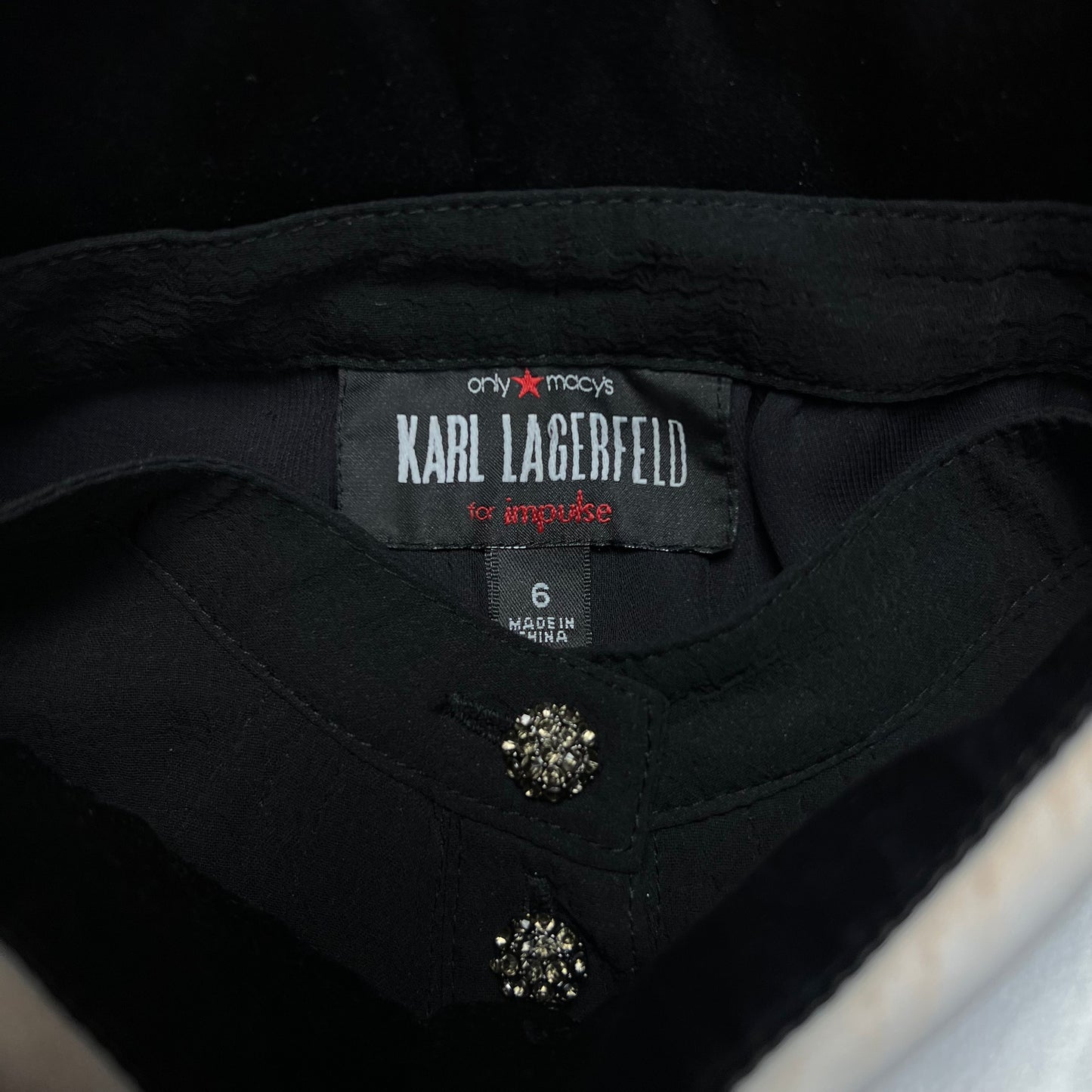 Karl Lagerfeld Black Sleeveless Dress - 6