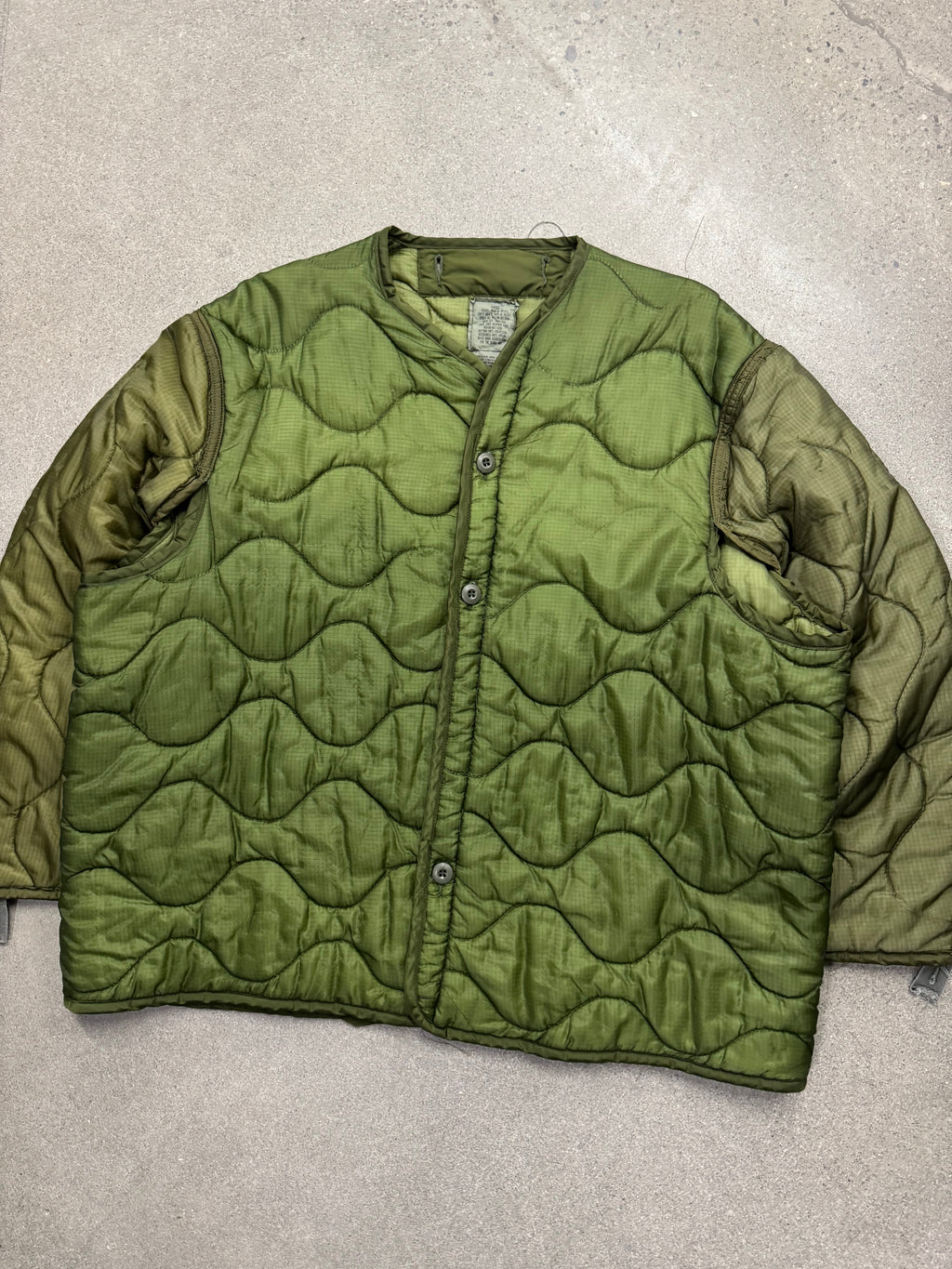 1990 U.S. ARMY M-65 Quilted Field Jacket Liner - XL