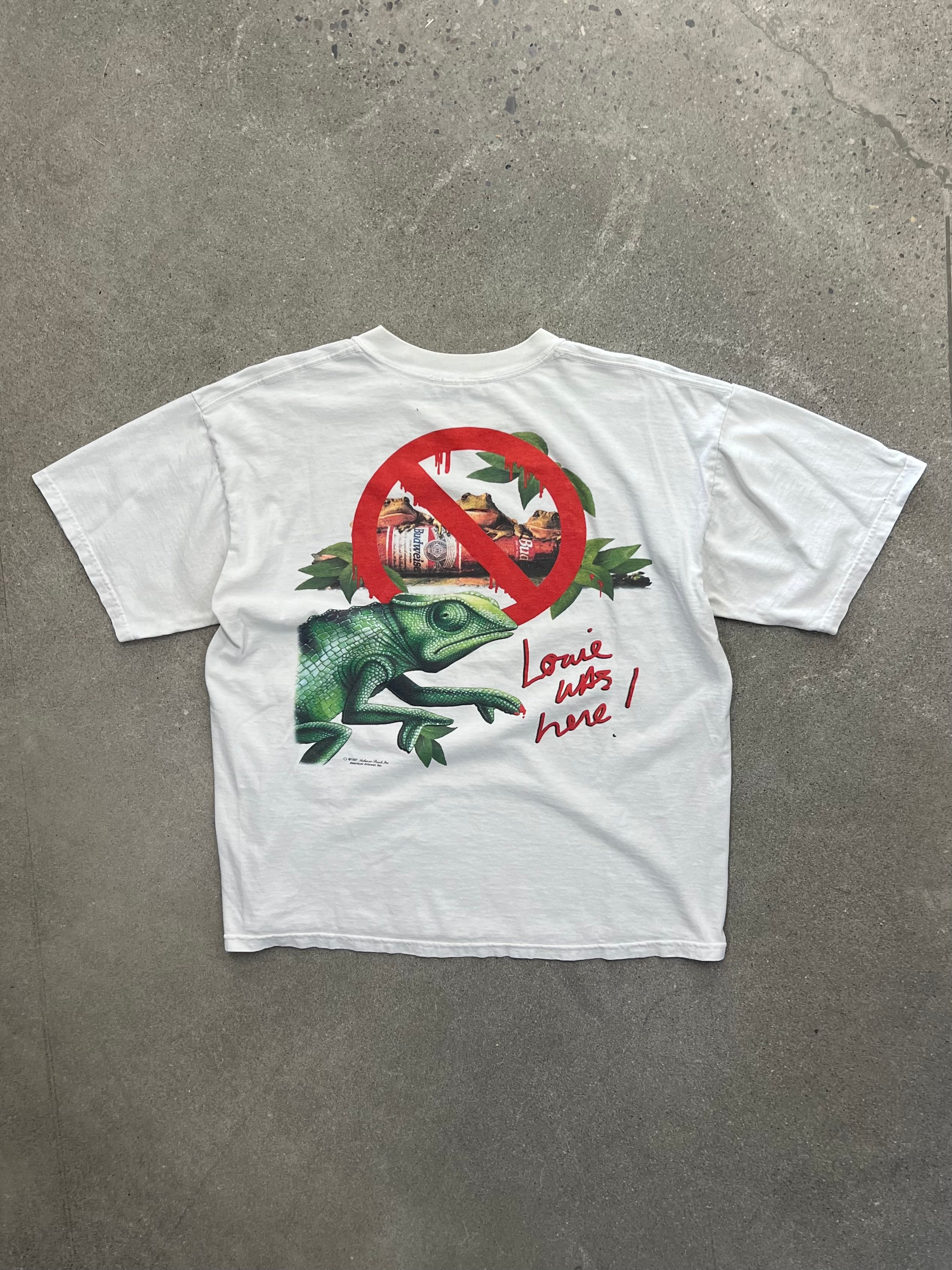 1997 Louie The Lizard Budweiser T-Shirt - L