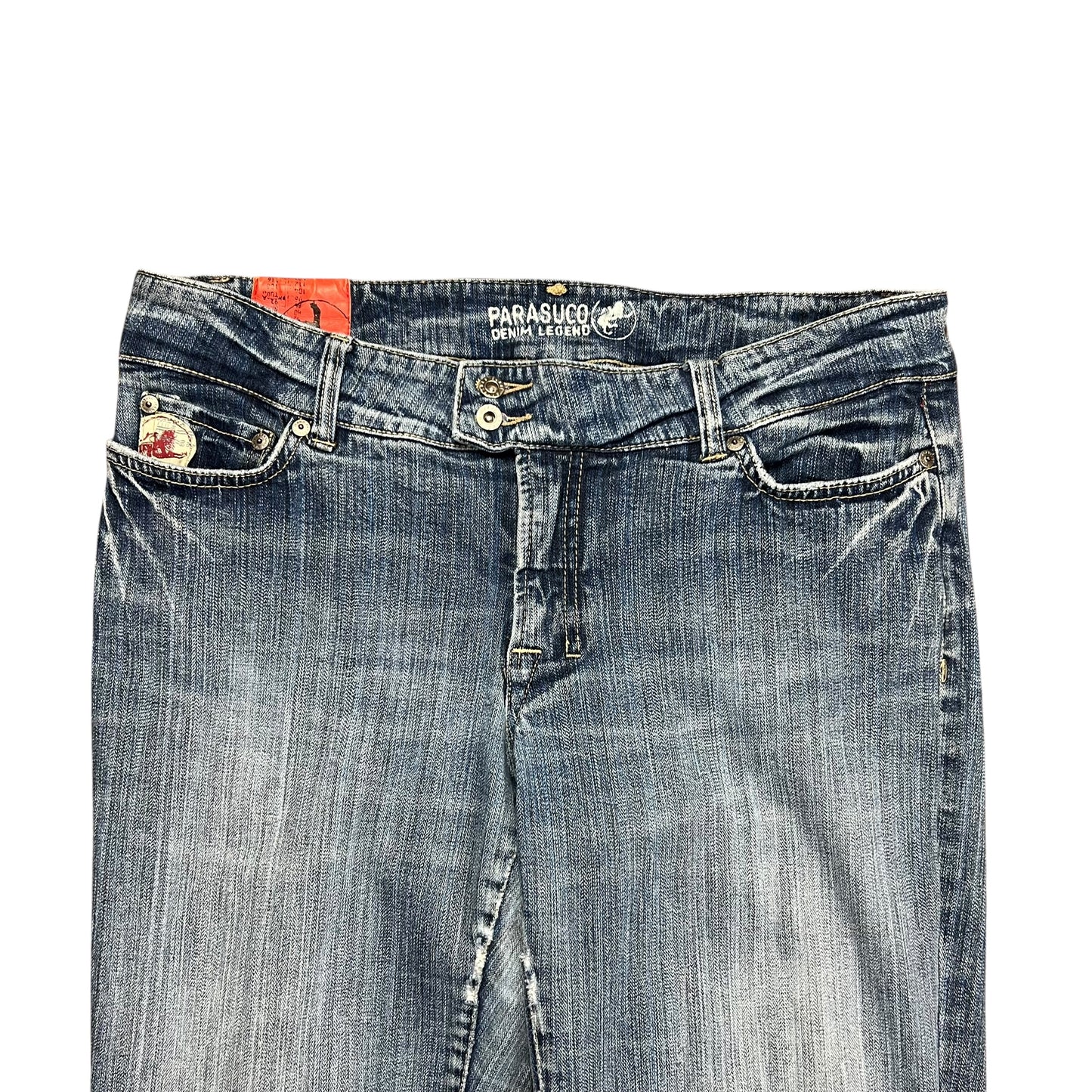 Parasuco Faded Light Wash Flared Jeans - 33"