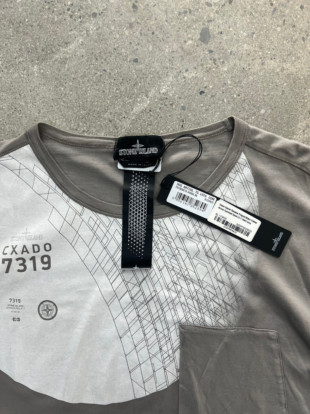 Stone Island Shadow Project Garment Dyed Long Sleeve Shirt - XL
