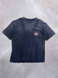 Ausgebleichtes 1995 Harley-Davidson Las Vegas Nevada Pocket T-Shirt – XXL