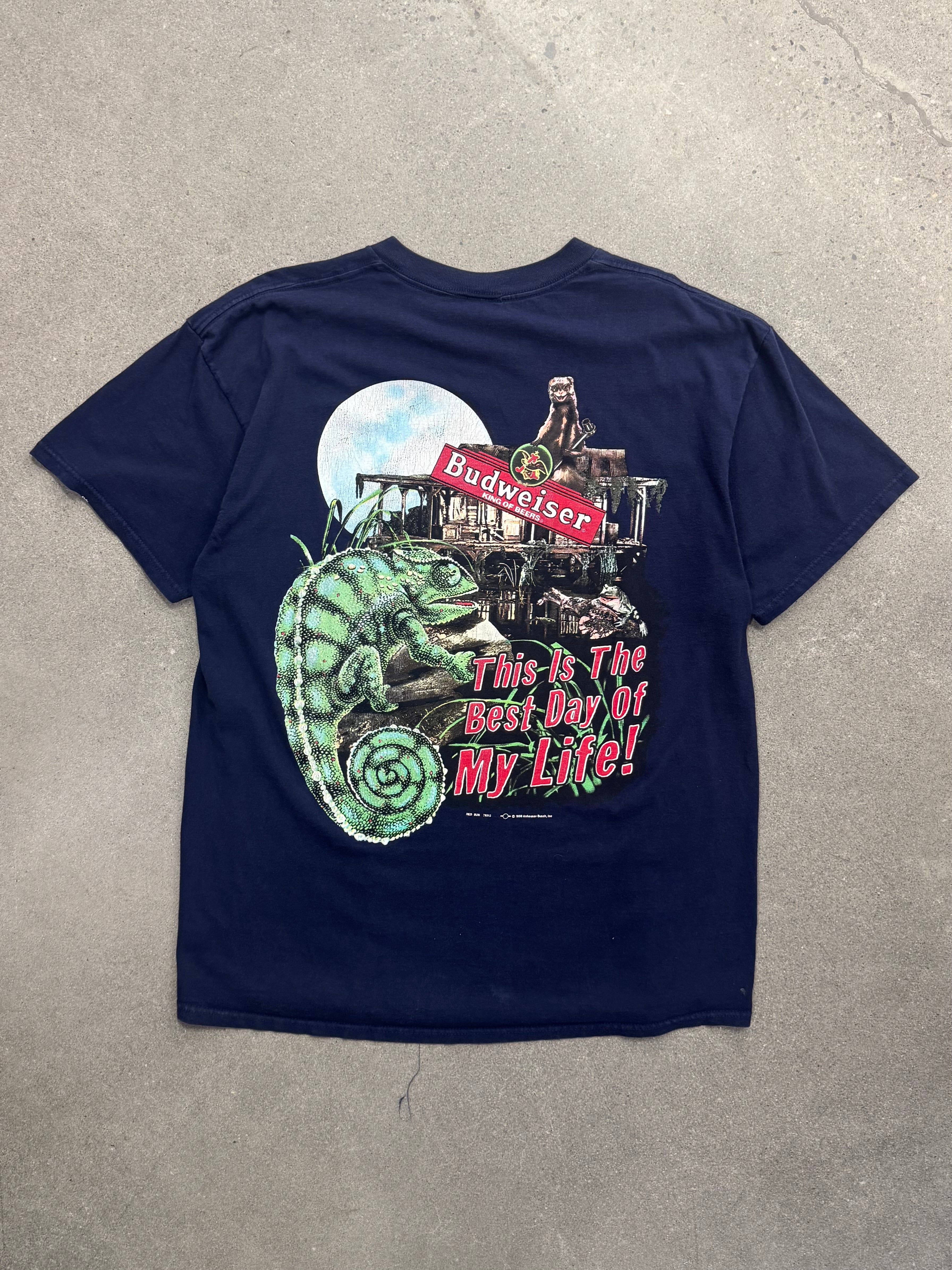 1998 Budweiser Ferret & Chameleon T-Shirt - XL