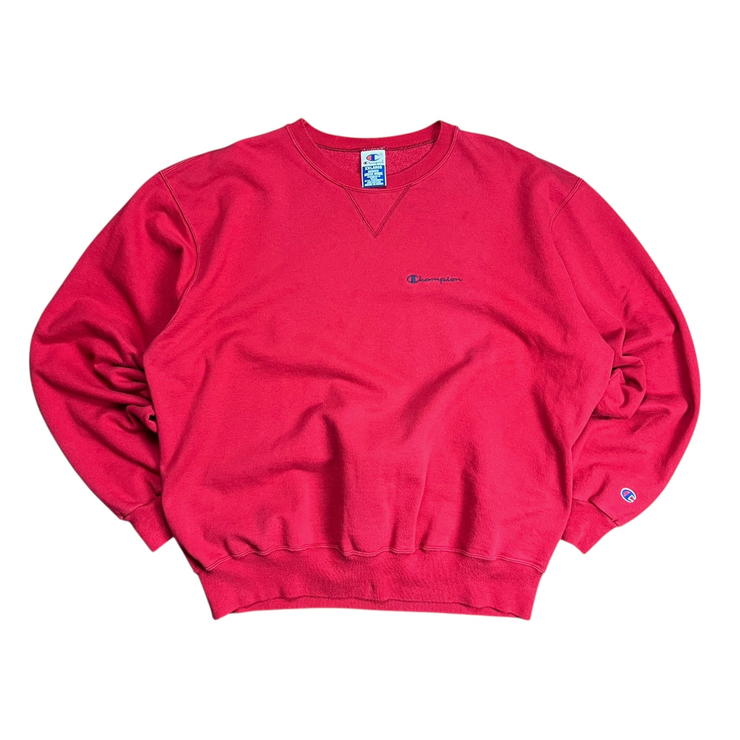 Champion Blank Red Crewneck - XXL