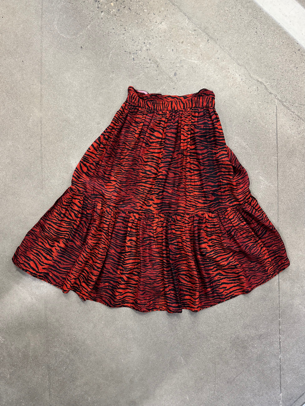 Kenzo x H&M Ruffled Reversible Zebra Print Skirt  - S