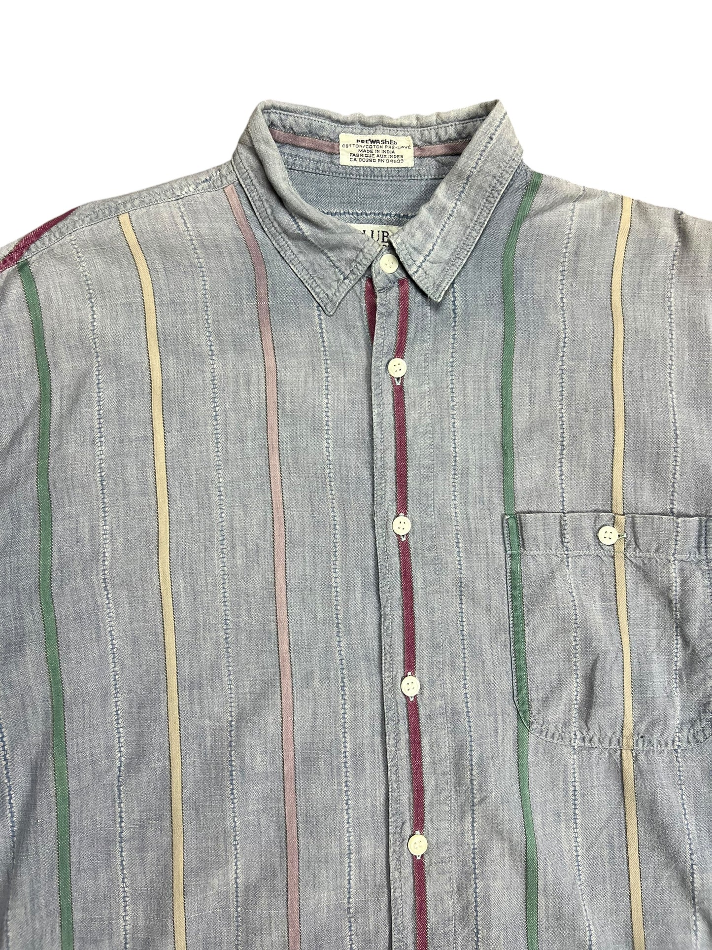 Club International Light Blue Button-up Shirt - XL