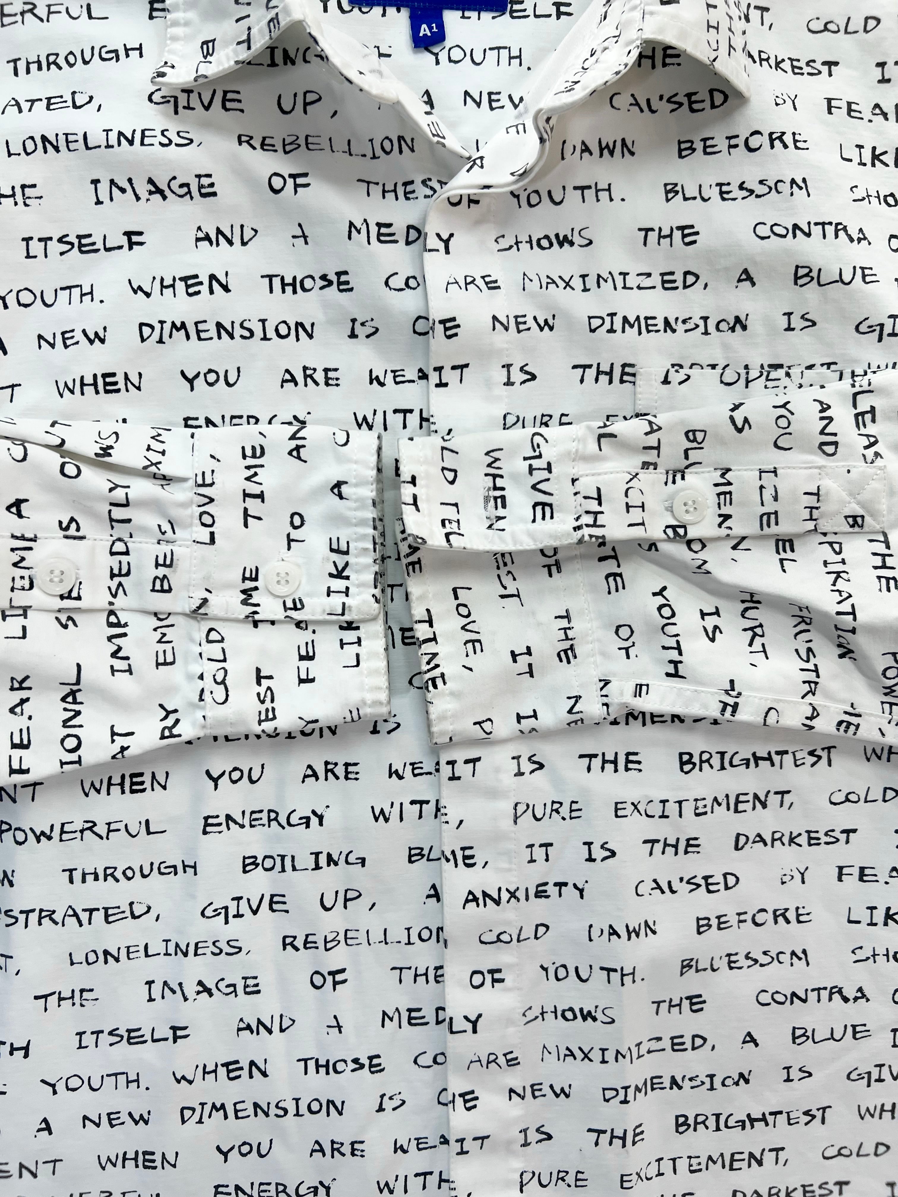 Ader Error Letter Button-Up Shirt - L