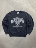 Faded Oakland Raiders NFL Crewneck Sweatshirt - L