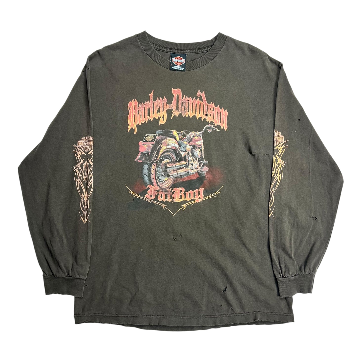 2006 Faded & Reworked Harley-Davidson “Chunky River” Long sleeve - L