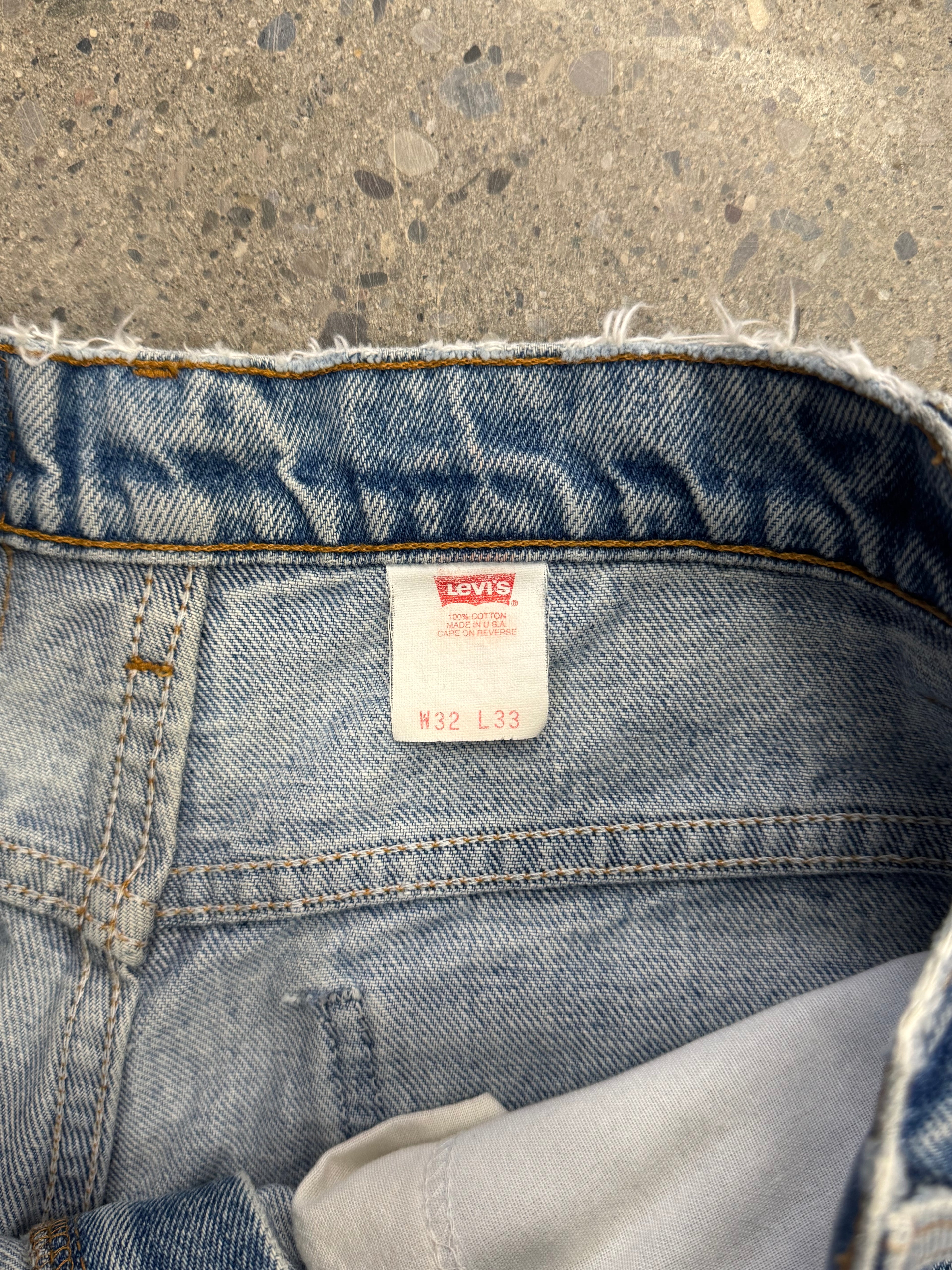 Faded & Distressed Levi’s 517 Orange Tab Jeans - 30”