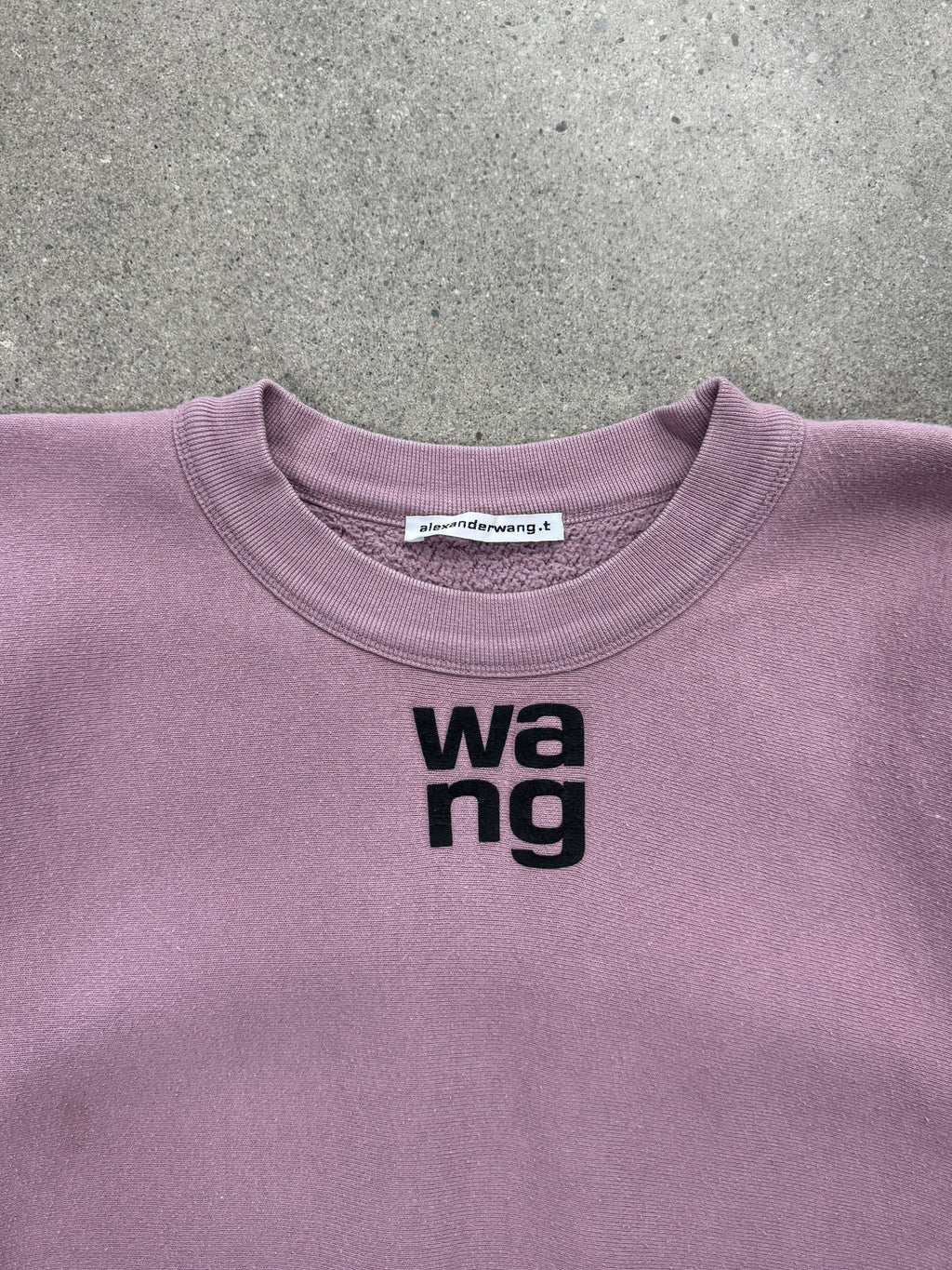 Alexander Wang Puff Logo Crewneck Sweatshirt - L