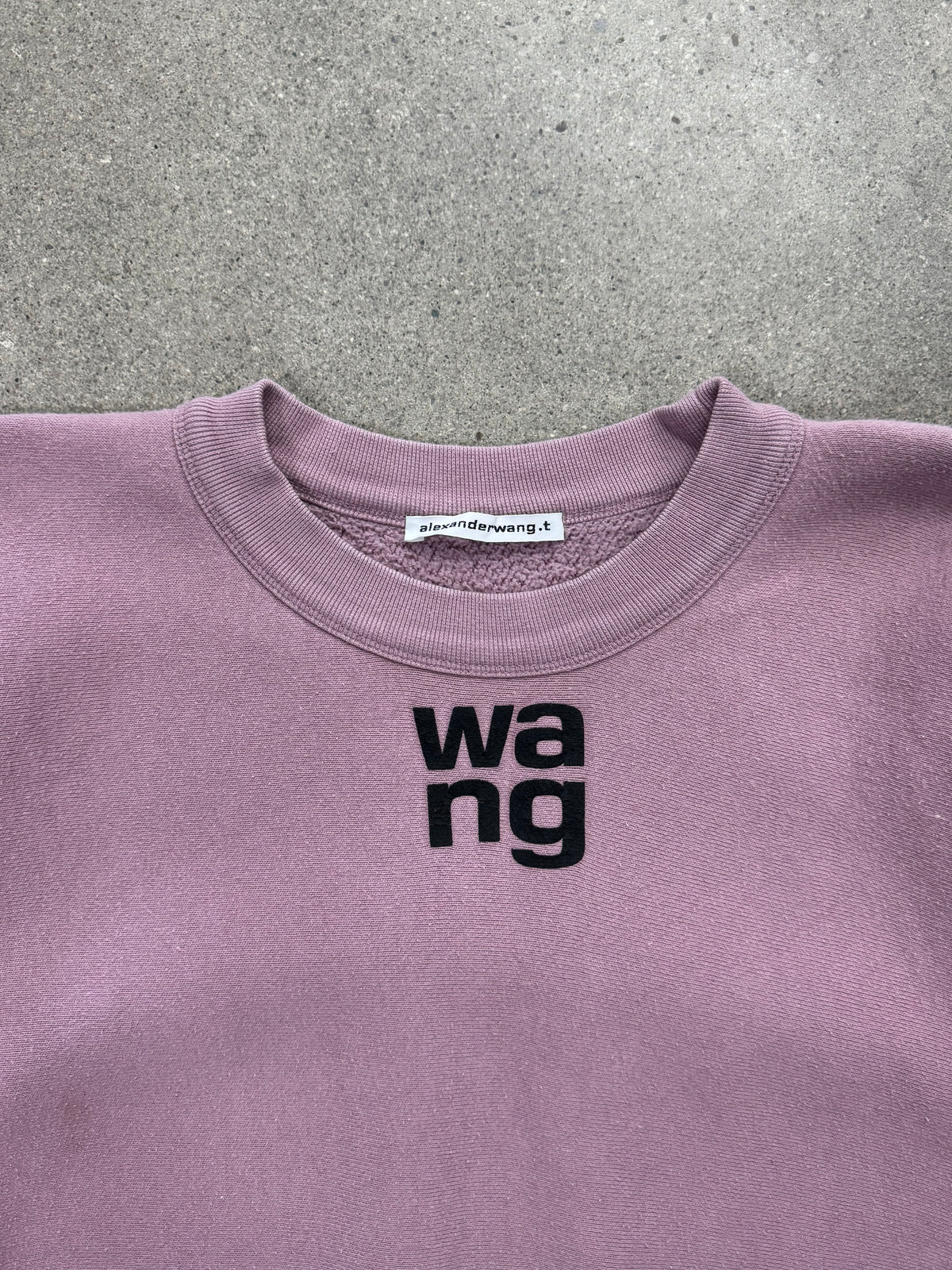Alexander Wang Puff Logo Crewneck Sweatshirt - L