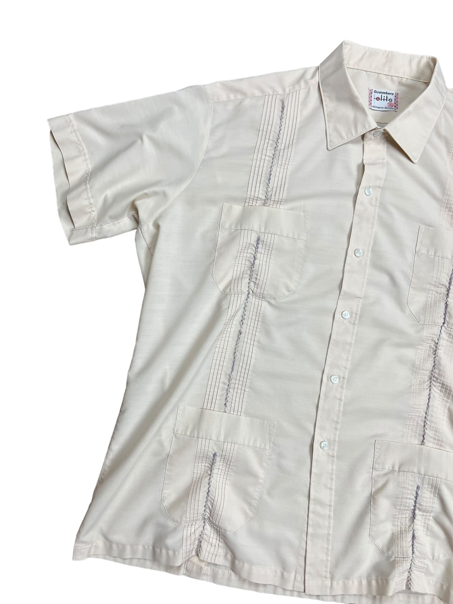 90’s Pleated Polo Button-up shirt - XL