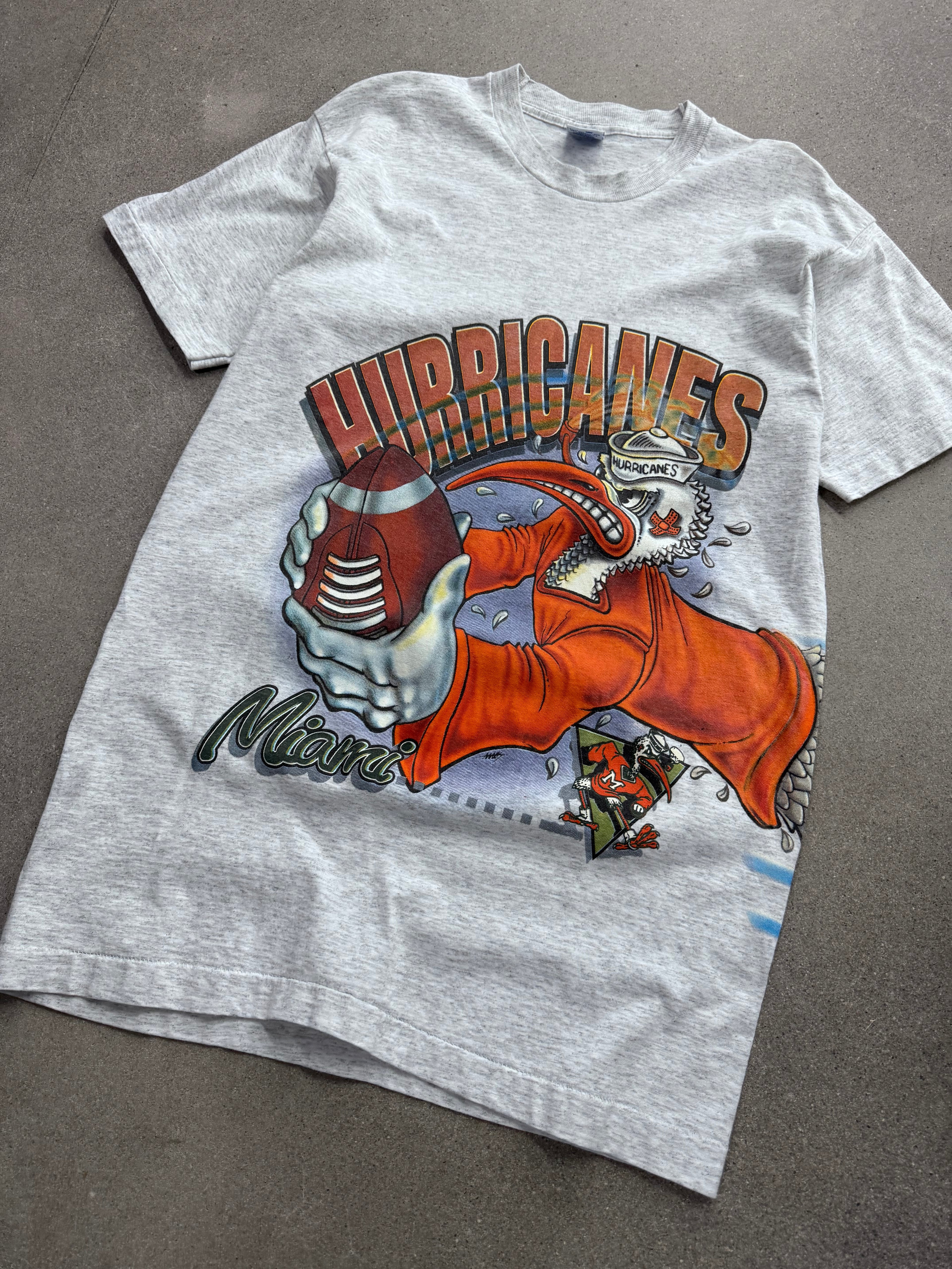 Salem Sportswear Miami Hurricanes NCAA Football T-Shirt - L