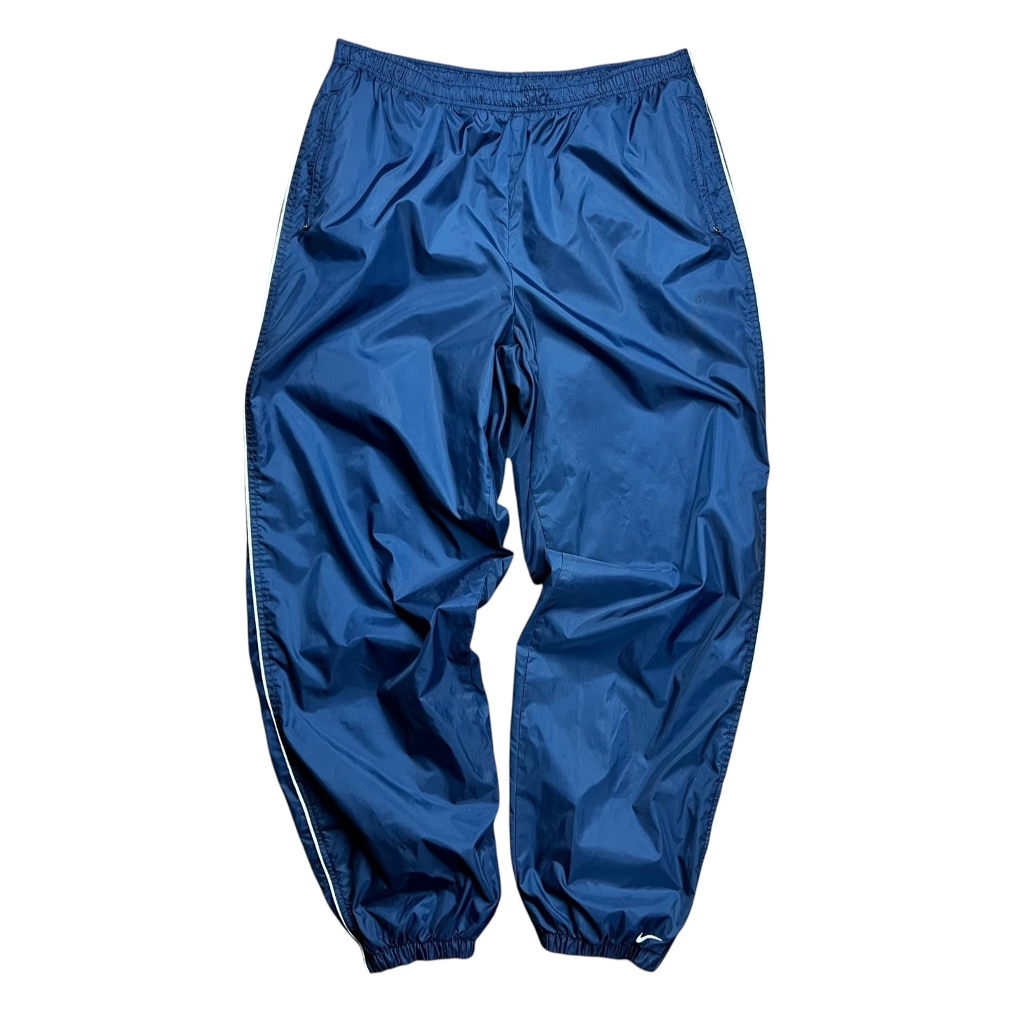 Nike Navy Nylon Track Pants - XXL