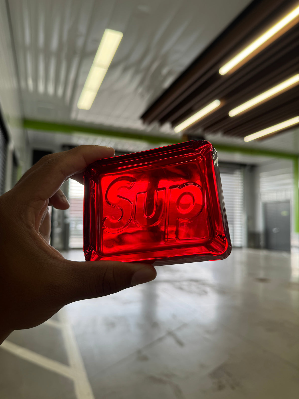 Supreme Debossed Glass Ashtray