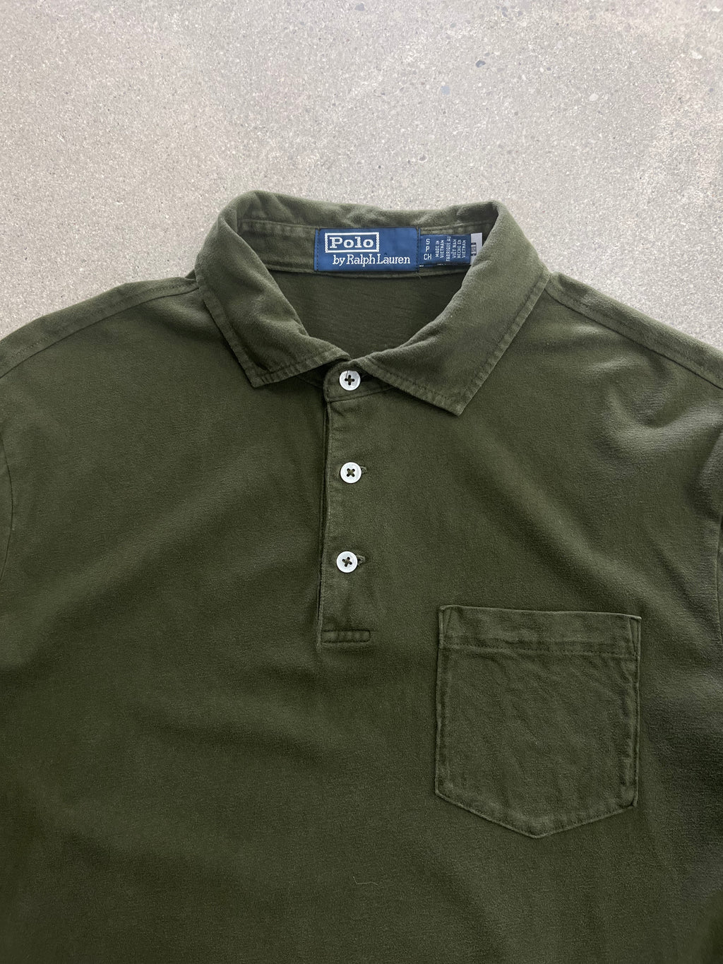 Polo By Ralph Lauren Sueded Jersey Polo Shirt - M