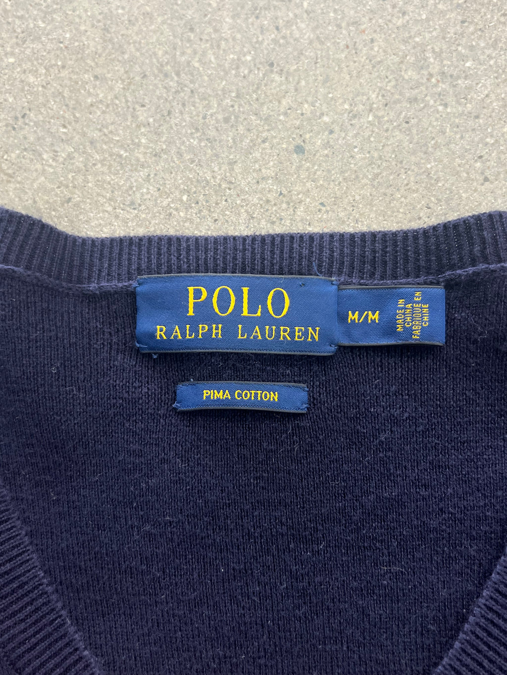 Polo Ralph Lauren Pima Cotton V-Neck Sweater - L