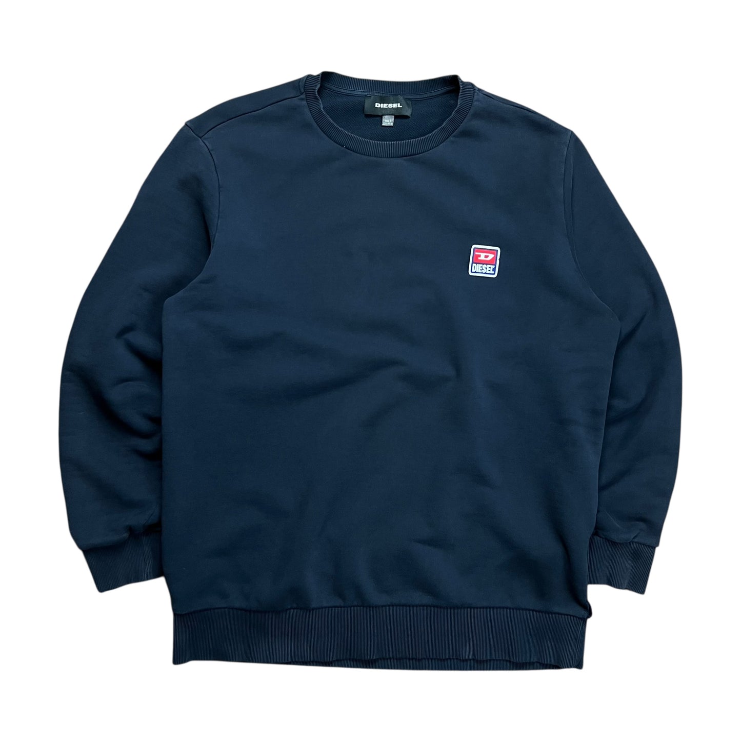 Diesel S-GIR-DIV-P Navy Logo Sweater - XL