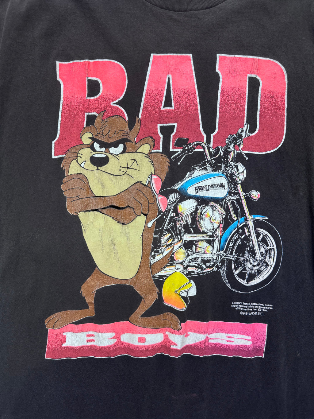1991 Harley-Davidson Tasmanischer Teufel Ärmelloses Hemd – XL