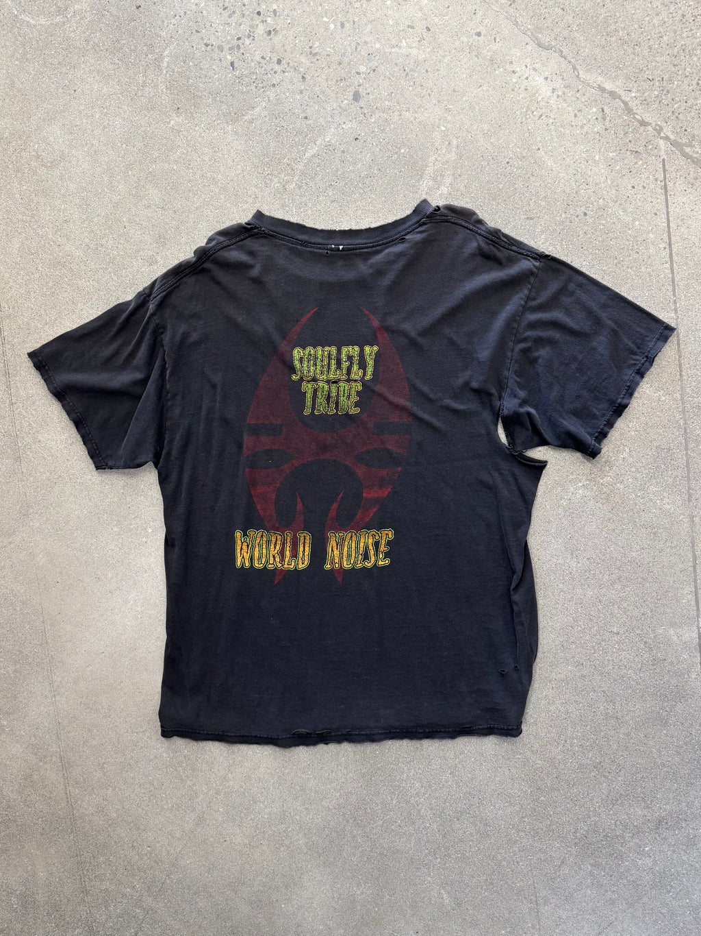 Faded 1999 Soulfly Tribe World Noise Band T-Shirt - XL