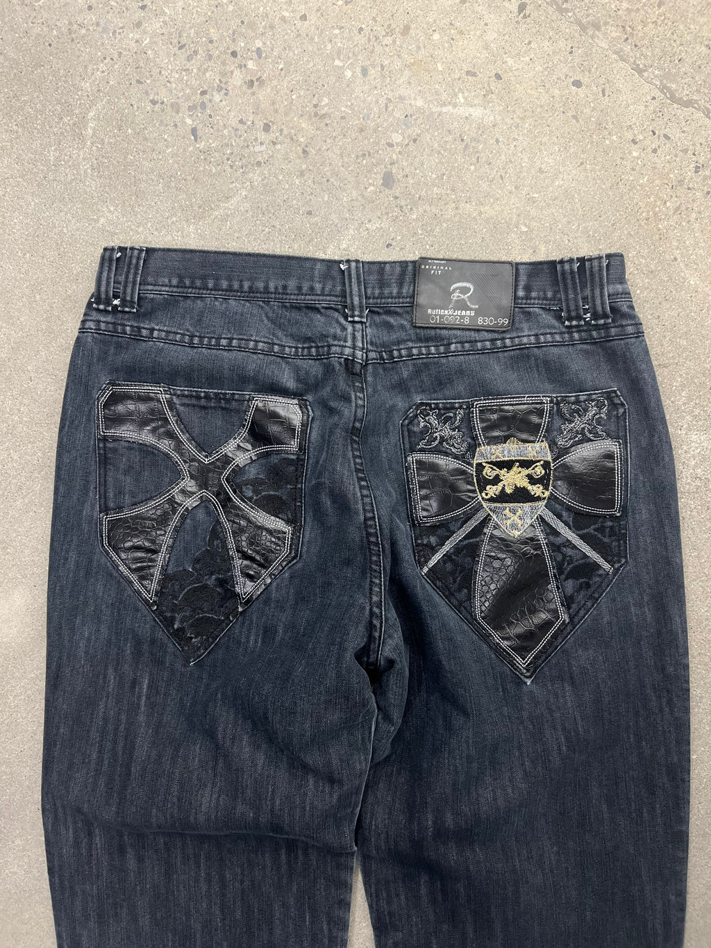 Reflex Baggy Cross Patch Jeans - 38”