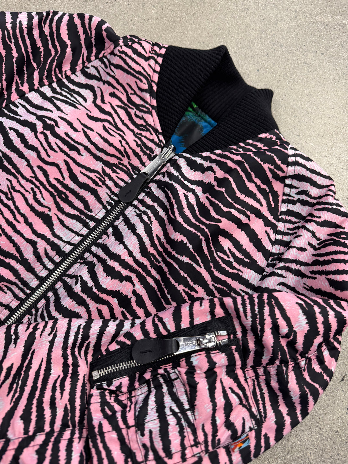 Kenzo x H&M Reversible Zebra Print Bomber Jacket - S