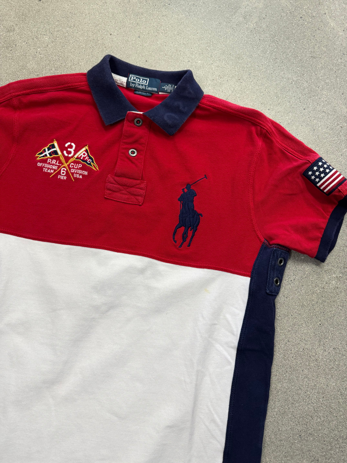 Polo By Ralph Lauren United States Offshore Big Pony Polo Shirt - L