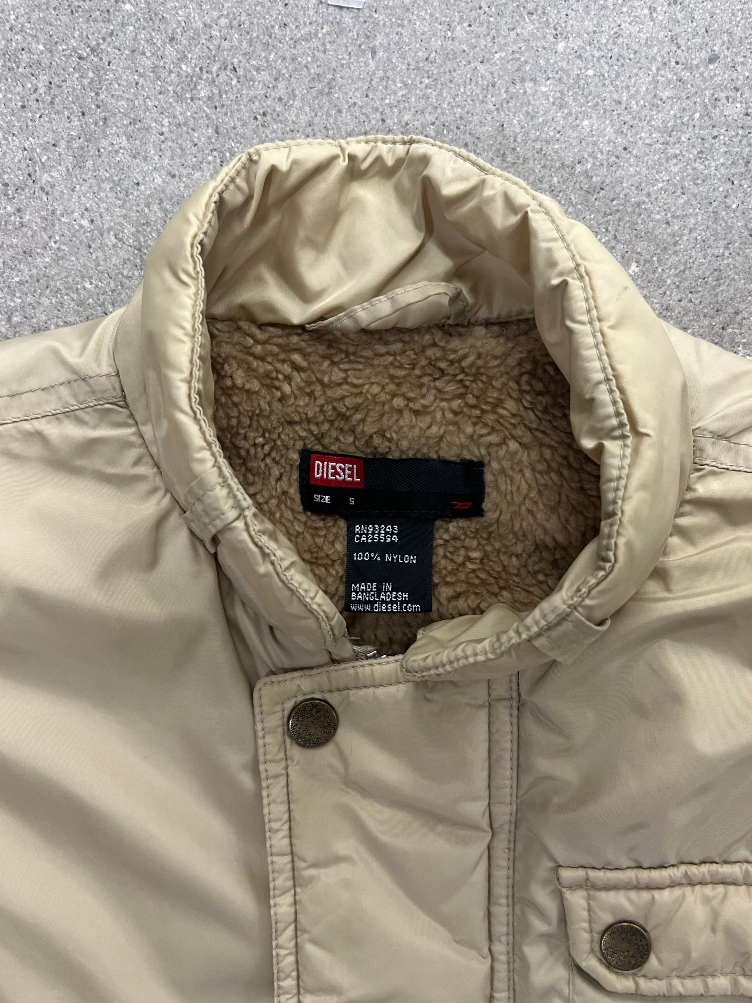 Diesel Sherpa-Lined Bomber Jacket - S