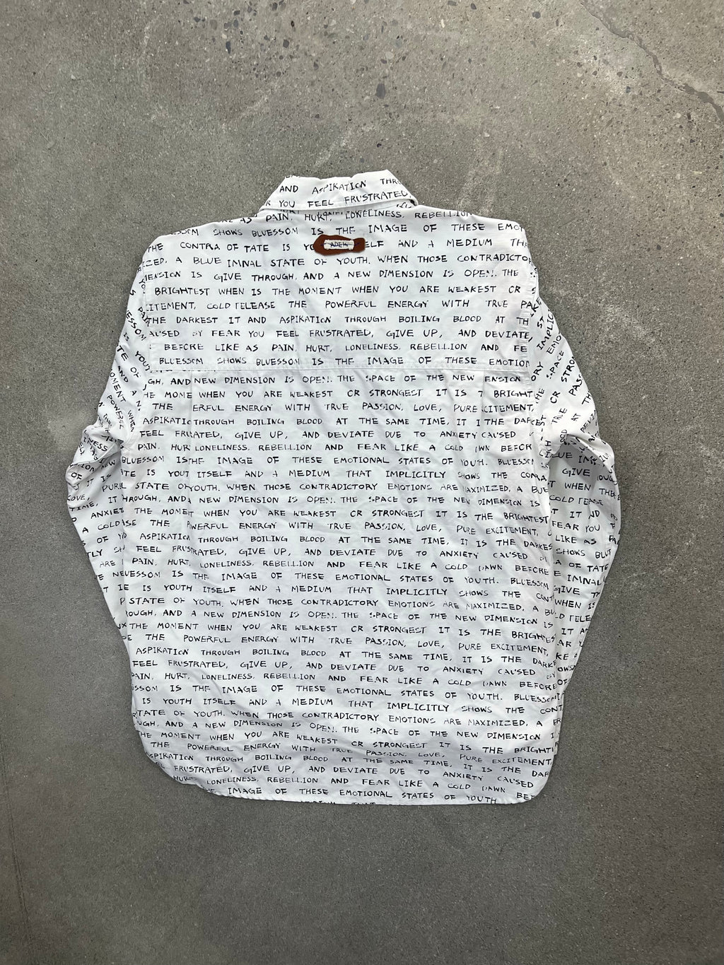 Ader Error Letter Button-Up Shirt - L