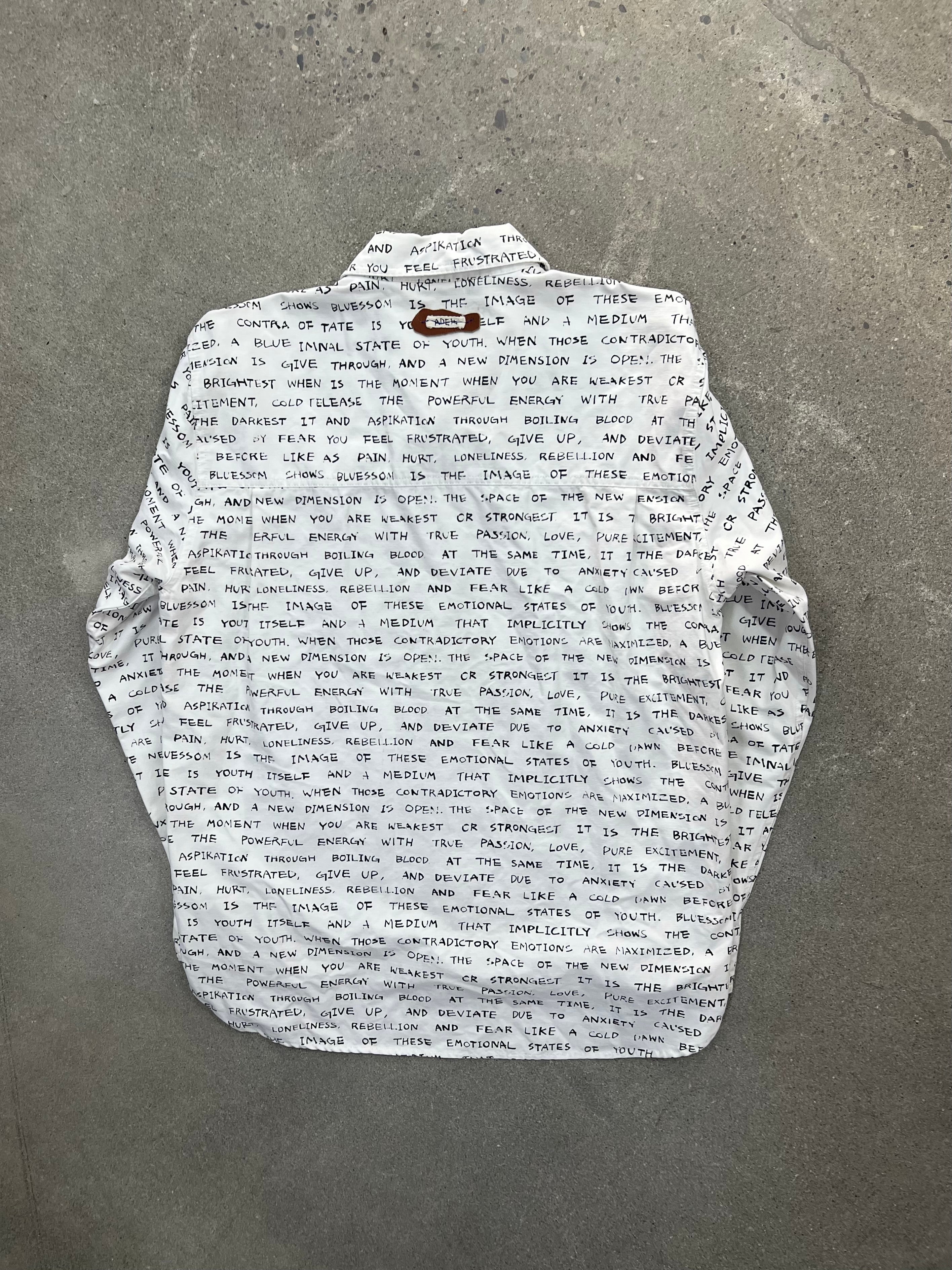Ader Error Letter Button-Up Shirt - L