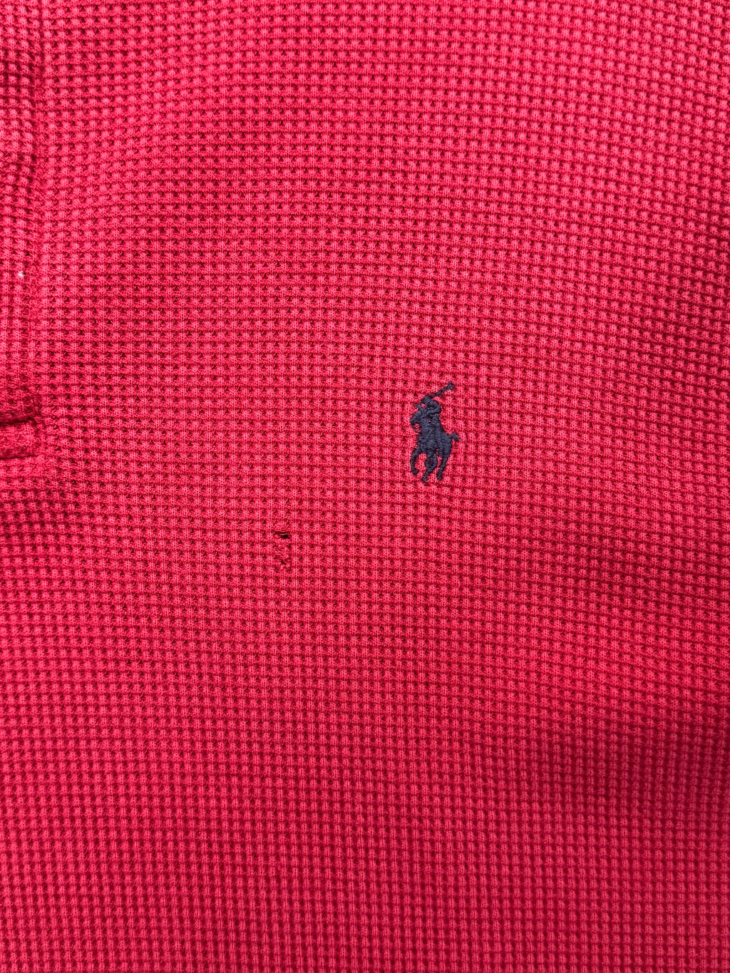 Polo By Ralph Lauren Waffle-Knit Polo Shirt - L