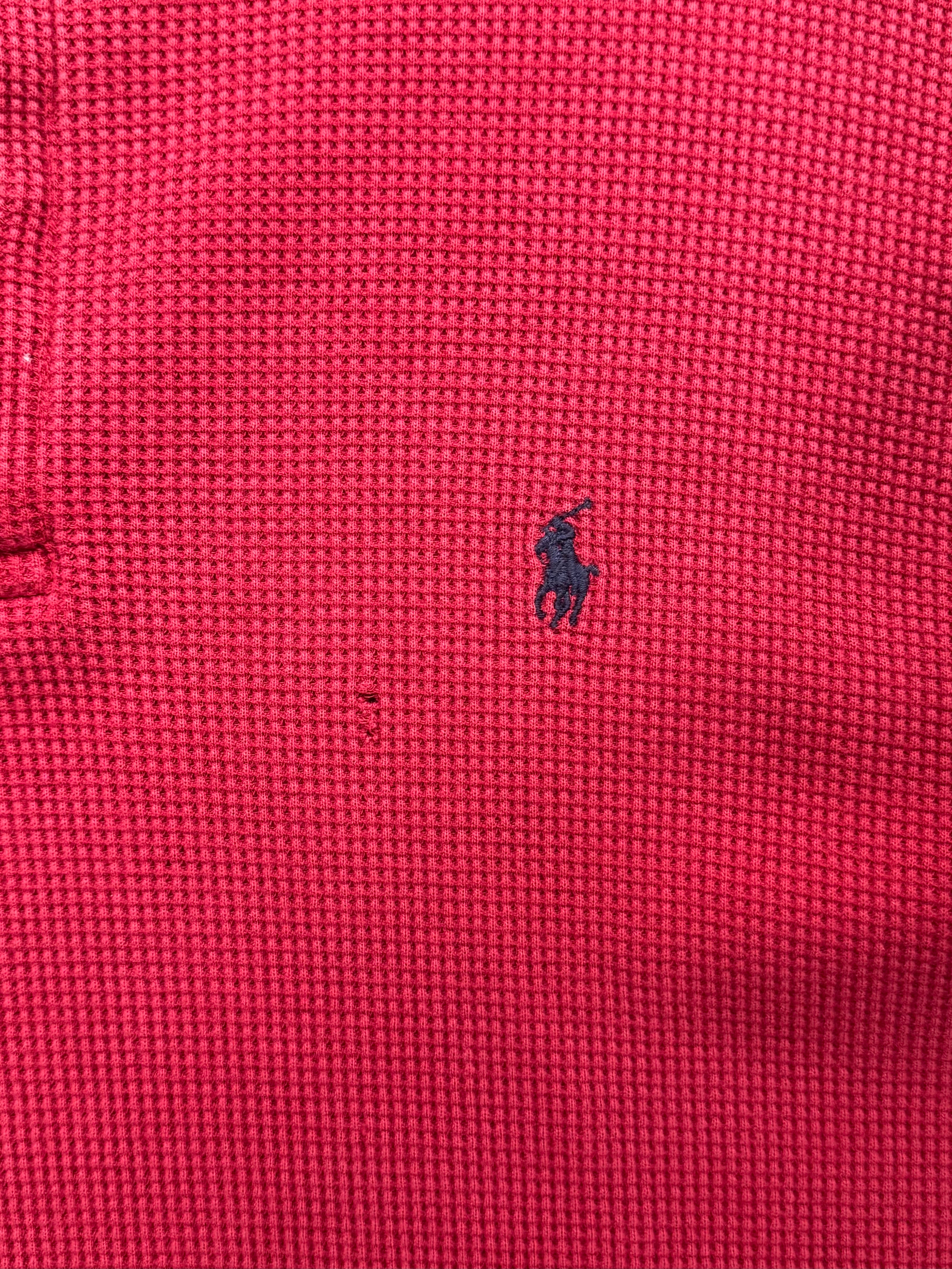 Polo By Ralph Lauren Waffle-Knit Polo Shirt - L