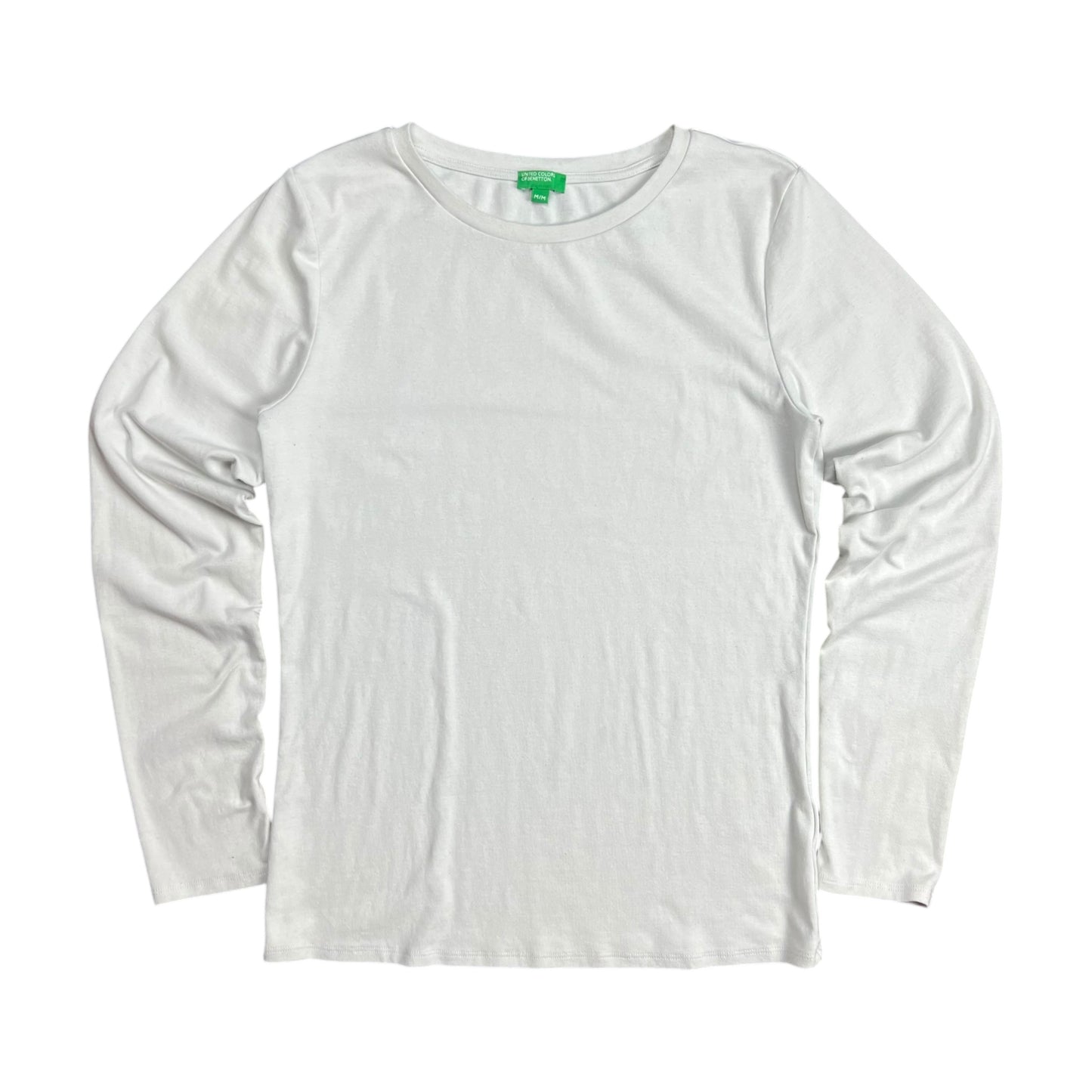 United Colors Of Benetton White Long-sleeve Shirt - M