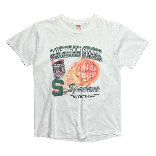 2001 NCAA Michigan State Final Four T-shirt - L