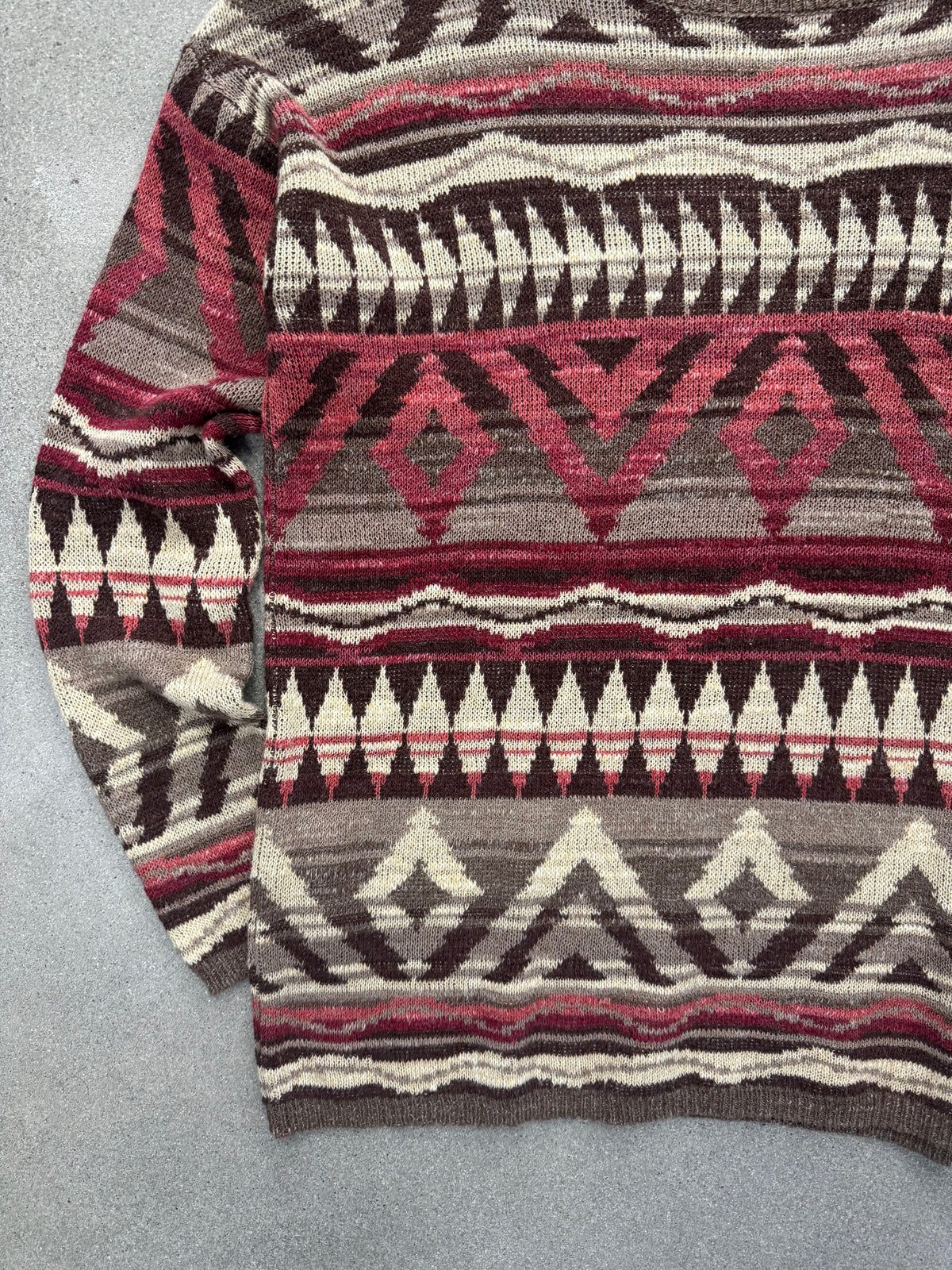 Denim & Supply Ralph Lauren Southwestern Henley Knit Sweater - M